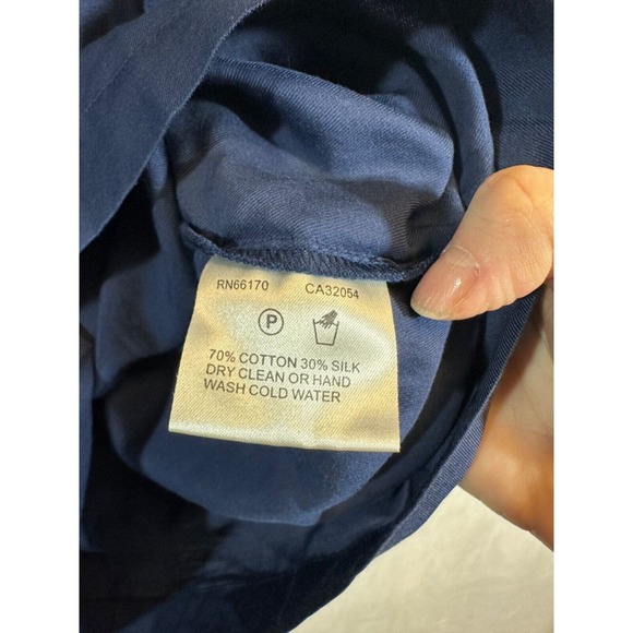Urban Outfitters Lark & Wolff Dress Blue sz XS Silk Blend Sheath Womens E4 + - Picture 3 of 6